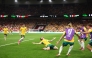 Connor Metcalfe #8 of Australia celebrates scoring his team's second goal during the FIFA World Cup 2026 Group D match between Australia and Türkiye at BC Place Vancouver on June 13, 2026 in Vancouver, British Columbia. (Photo by Dean Mouhtaropoulos /AFP)