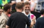 Jürgen Klopp commentates with Julian Nagelsmann, Head Coach of Germany, and Thomas Müller at Houston Stadium on June 14, 2026 in Houston, Texas. Alexander Hassenstein/Getty Images/AFP