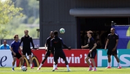 Players of the United States participate in a training session.