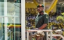 (Files) Muhoozi Kainerugaba (C), son of Yoweri Museveni and Uganda's Chief of Defence Forces, inspects a military parade on May 12, 2026. (Photo by Badru Katumba / AFP)