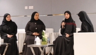 Panellists during a discussion. 