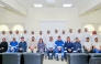 Undersecretary for Public Services Affairs at the Ministry of Municipality Eng. Abdullah bin Ahmed Al Karani with other officials and students during the event.