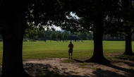 A man looks on at Centennial Park during an extreme-heat warning in Nashville, Tennessee. The heat wave, stretching from the Midwest to the East Coast, will affect as many as 90 million Americans. (Photo by Seth Herald /AFP)
