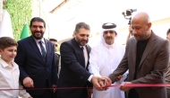 Minister of Culture H E Sheikh Abdulrahman bin Hamad Al-Thani and Minister of Culture of the Syrian Arab Republic Mohammad Yassin Saleh opening private folk heritage museum in the city of Jayroud in the Damascus countryside.