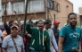 Protesters march during a demonstration against illegal immigration in Durban, South Africa, June 30, 2026. (Photo by Mbuthi Msweli/Xinhua)