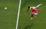 Norway's forward #09 Erling Braut Haaland (R) scores his teamｴs first goal during the 2026 World Cup round of 16 football match between Brazil and Norway at the New York/New Jersey Stadium in East Rutherford on July 5, 2026. (Photo by Jewel SAMAD / AFP)