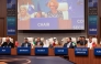 Minister of State at the Ministry of Foreign Affairs H E Dr. Mohammed bin Abdulaziz Al Khulaifi participating in the ministerial meeting of the Istanbul Cooperation Initiative and NATO member states. 
