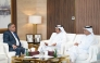Chairman of QC Sheikh Khalifa bin Jassim bin Mohammed Al Thani and QC Board Member Mohamed bin Ahmed Al Obaidli with Ambassador Extraordinary and Plenipotentiary of the Republic of Armenia H E Tigran Gevorkian.