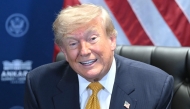 US President Donald Trump speaks as he meets with NATO Secretary General on the sidelines of the NATO summit in Ankara, on July 8, 2026. (Photo by Saul Loeb / AFP)