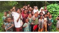 Rescued children in Oyo Nigeria kidnapping. Photo by: Presidency Nigeria