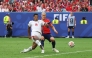 Jude Bellingham (left) of England scores his team’s second goal against Norway.