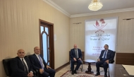 Deputy Minister of Foreign Affairs of Georgia, H E Alexander Khvtisiashvili during his condolence visit to the Embassy of Qatar in Georgia yesterday. 
