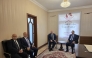 Deputy Minister of Foreign Affairs of Georgia, H E Alexander Khvtisiashvili during his condolence visit to the Embassy of Qatar in Georgia yesterday. 