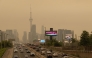 Wildfire smoke from northwestern Ontario fills the sky in Toronto, Canada, on July 15, 2026. (Photo by Zou Zheng/Xinhua)