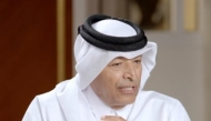 Shura Council Speaker H E Hassan bin Abdullah Al Ghanim speaking during an interview with Qatar Television.