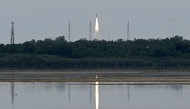 India's Skyroot Aerospace orbital rocket Vikram-1 blasts off from the Satish Dhawan Space Centre in Andhra Pradesh's Sriharikota on July 18, 2026. (Photo by R. Satish BABU / AFP)