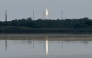 India's Skyroot Aerospace orbital rocket Vikram-1 blasts off from the Satish Dhawan Space Centre in Andhra Pradesh's Sriharikota on July 18, 2026. (Photo by R. Satish BABU / AFP)