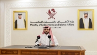 Ministry official announcing the award