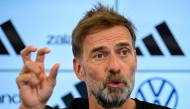 Newly appointed German coach Jurgen Klopp addresses a press conference at the headquarters of the German Football Federation (DFB) in Frankfurt am Main, western Germany on July 24, 2026. (Photo by John MacDougall / AFP)