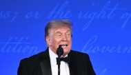 US President Donald Trump speaks during the 2026 White House Correspondents' Association (WHCA) Dinner at the Waldorf Astoria in Washington, DC, on July 24, 2026. (Photo by Mandel NGAN / AFP)