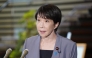 Japanese Prime Minister Sanae Takaichi speaks to the media at the Prime Minister痴 Office, in Tokyo after a 7.1-magnitude earthquake hit southern Japan on July 28, 2026. (Photo by JIJI Press / AFP) / Japan OUT