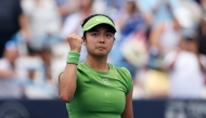 Alexandra Eala of the Philippines celebrates her win following a women's singles match against Leylah Fernandez of Canada during day three of the Washington Open 2026 at William H.G. FitzGerald Tennis Center on July 29, 2026 in Washington, DC. (Photo by Emilee Chinn / GETTY IMAGES NORTH AMERICA / Getty Images via AFP)