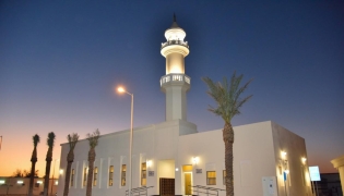 A view of Fahad bin Faleh Al Shahwani Mosque. 