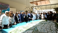 Egypt's Prime Minister H E Dr. Mostafa Madbouly and Minister of Housing, Utilities and Urban Communities, H E Randa El Menshawy with Qatari Diar CEO, Sheikh Hamad bin Talal Al-Thani, and other officials during the tour.