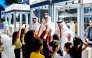 Officials and children during one of the activities