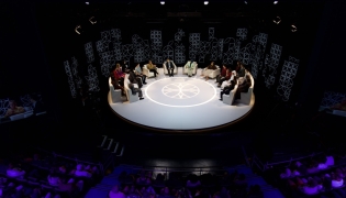 Participants during the Doha Debates' Toronto town hall. 