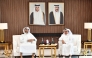 QC Chairman Sheikh Khalifa bin Jassim bin Mohammed Al Thani and Chairman and CEO of Manateq Eng Khalid bin Ahmad Al Obaidli.

