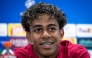 Barcelona's forward Lamine Yamal holds a press conference after a training session at the Joan Gamper training ground in Sant Joan Despi, near Barcelona, on September 8, 2026 on the eve of the UEFA Champions League first round day 1 football match against Feyenoord. (Photo by Josep LAGO / AFP)