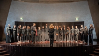 Maqam Choir during the rehearsals.