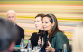 Chairperson of Qatar Museums H E Sheikha Al Mayassa bint Hamad bin Khalifa Al-Thani during the round table session in Berlin, Germany.