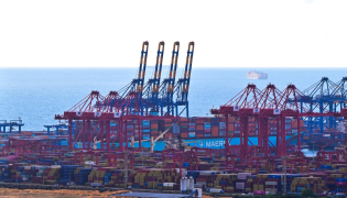 A general view of the port in Colombo on September 18, 2026. (Photo by Ishara S. KODIKARA / AFP)
