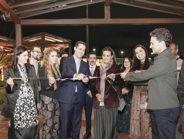 H E Sheikha Al Mayassa bint Hamad bin Khalifa Al Thani during an event in Brazil as part of her Latin America tour recently.