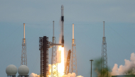 A SpaceX Falcon 9 rocket and Dragon spacecraft carrying NASA's Crew-13 lifts off from Space Launch Complex 40 at Cape Canaveral Space Force Station on October 01, 2026 in Cape Canaveral, Florida. ( Justin Sullivan/Getty Images/AFP)