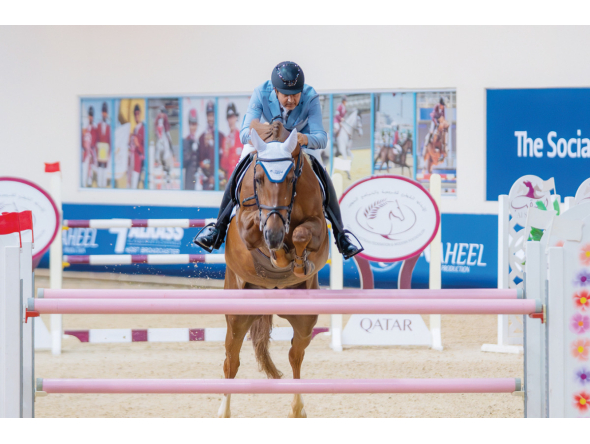 Khalid Abdulaziz Al-Eid in action during the Diamond Tour. 