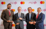 Group CEO of Commercial Bank Stephen Moss with other senior officials with the awards.