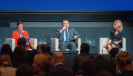 Minister of State at the Ministry of Foreign Affairs H E Dr. Mohammed bin Abdulaziz bin Saleh Al Khulaifi speaking during the opening session at the Geneva Peace Forum. 