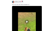 Screenshot of the post shared by US President Donald Trump on Truth Social 