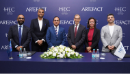 Officials from the two entities during the signing of the agreement.