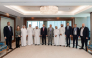 Minister of Trade of Iraq H E Dr. Mustafa Nizar Juma Al-Ani, Sheikh Faisal bin Qassim Al Thani, Chairman of QBA with other officials during the meeting.
