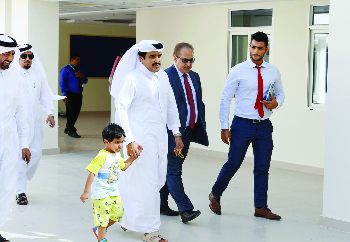 Hamad Saleh Al Qamra, Chairman, Al Qamra Holding, and Benefector of RGS, arriving for the opening of the school.