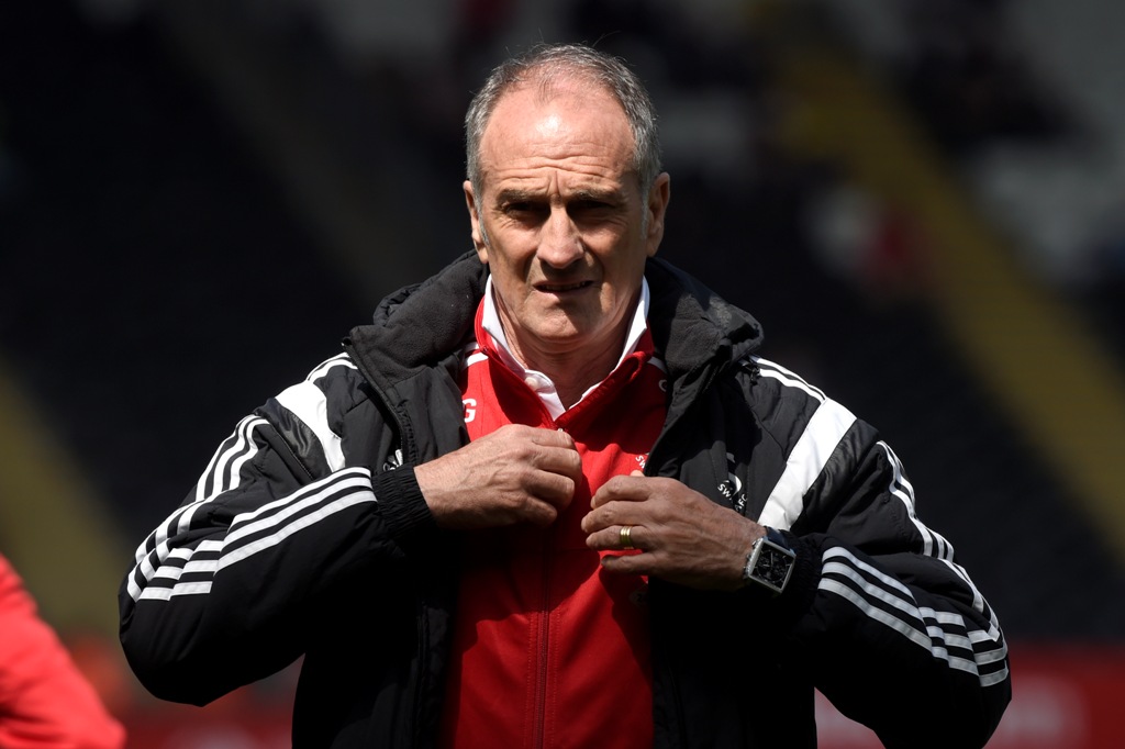 Swansea manager Francesco Guidolin before the game. Reuters / Rebecca Naden