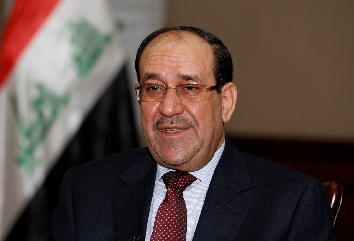 Nuri al-Maliki speaks during an interview with Reuters in Baghdad January 12, 2014. (REUTERS/Thaier Al-Sudani)