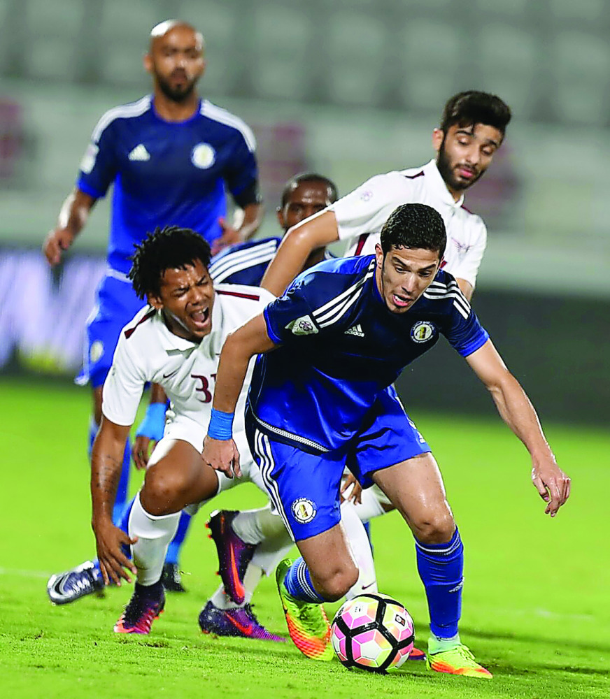 Action from the Qatar Stars League match between Al Khor and El Jaish, played at Lekhwiya Stadium. Romarinho netted one off a penalty in the 25th minute to earn three points for El Jaish.