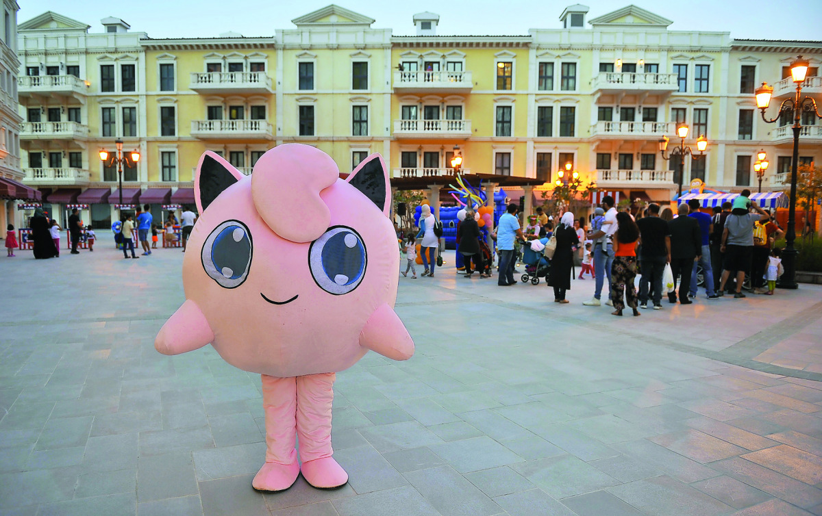 Family Fun Fridays kicked of yesterday at the Qanat Quartier in The Pearl-Qatar. A number of artistic performances and recreational activities for children were held. Pic: Baher Amin / The Peninsula 