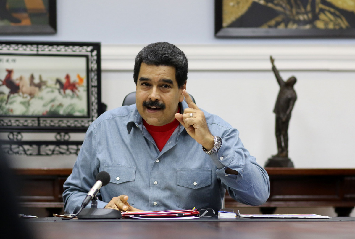 Colombia’s Defense Ministry said the plane flying from Madrid to Bogota was briefly approached by a Venezuelan military plane, resulting in diplomatic conversations and Venezuelan President Nicolas Maduro ordering an investigation. (AFP file photo / VENEZ