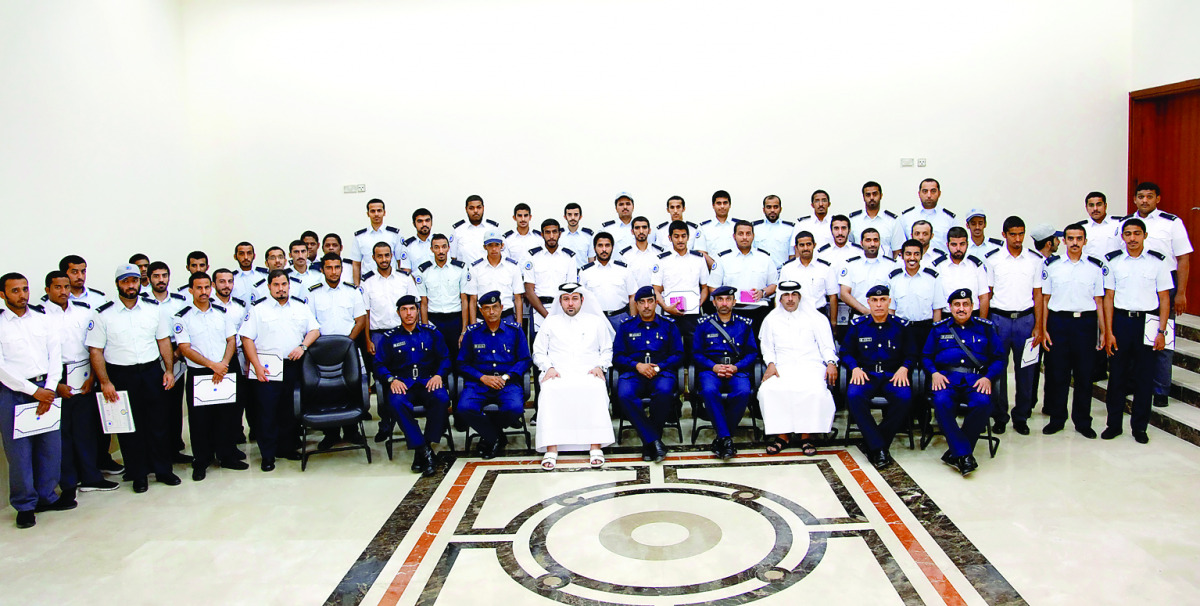 A total of 48 new graduates along with officials at 16th foundation training organised by the General Authority of Customs (GAC) for its new employees. GAC conducted the nine-week training in collaboration with Police Training Institute. 